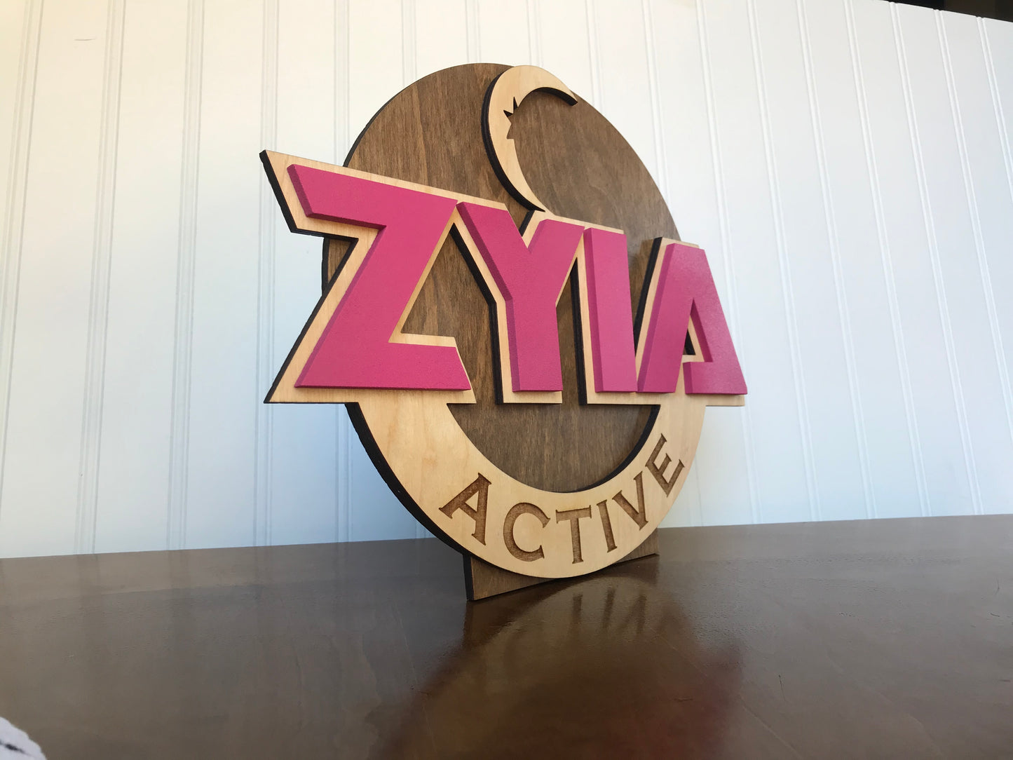 Custom Coporate Signage Multi-Layered 3D Wood Designs