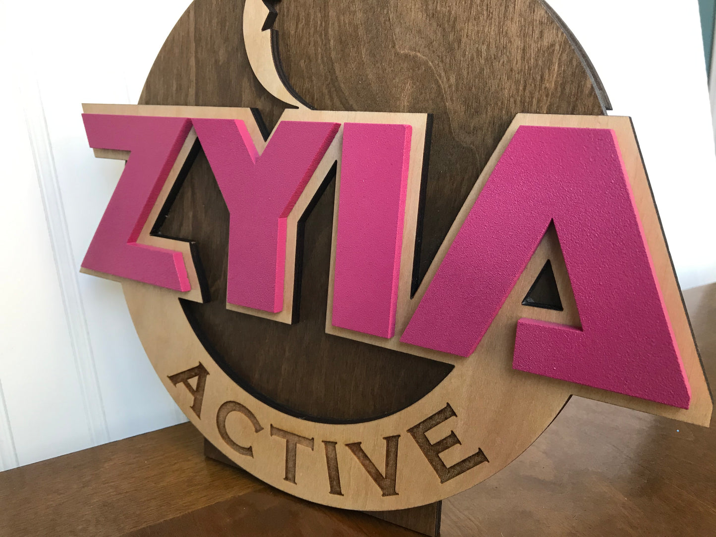 Custom Coporate Signage Multi-Layered 3D Wood Designs