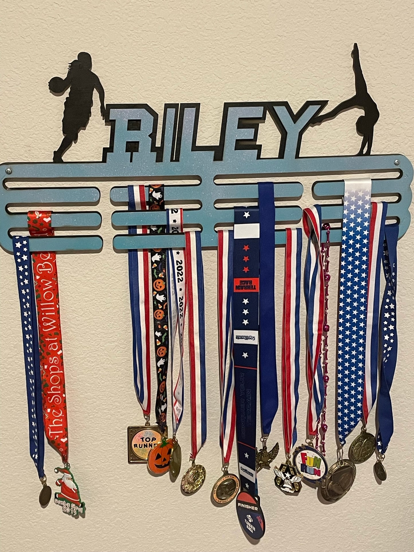 Personalized Multi-Sport Metal Display Hanger