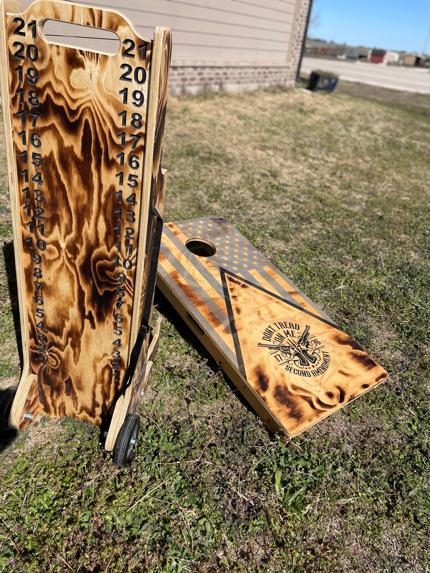 Cornhole Scoreboard Cart