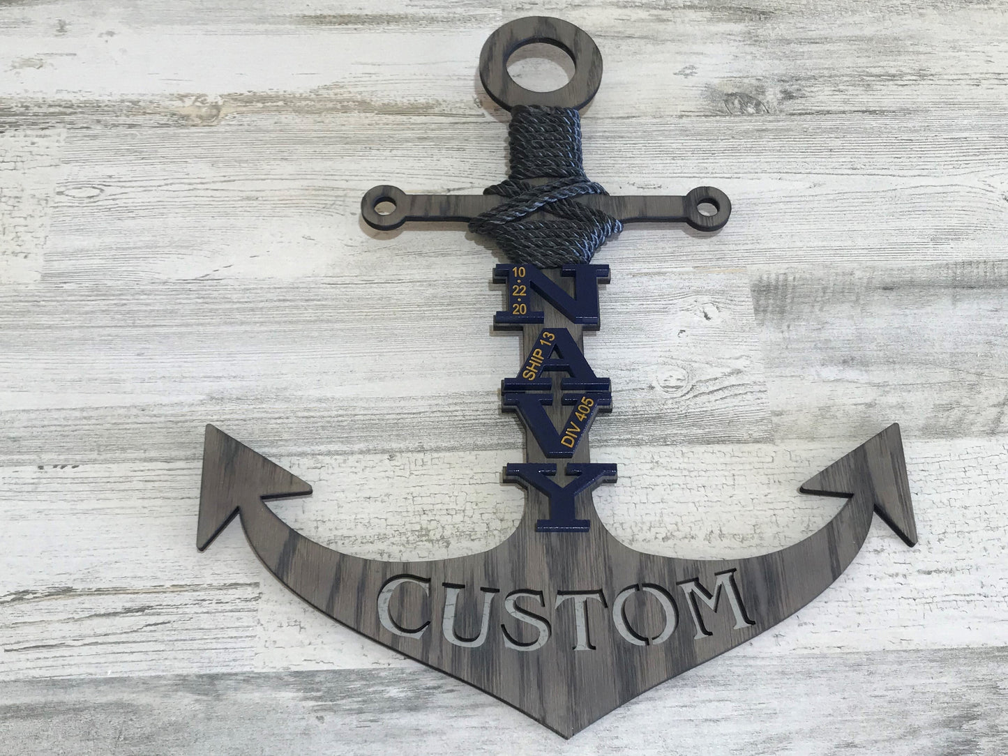 Ebony Navy PIR Anchor