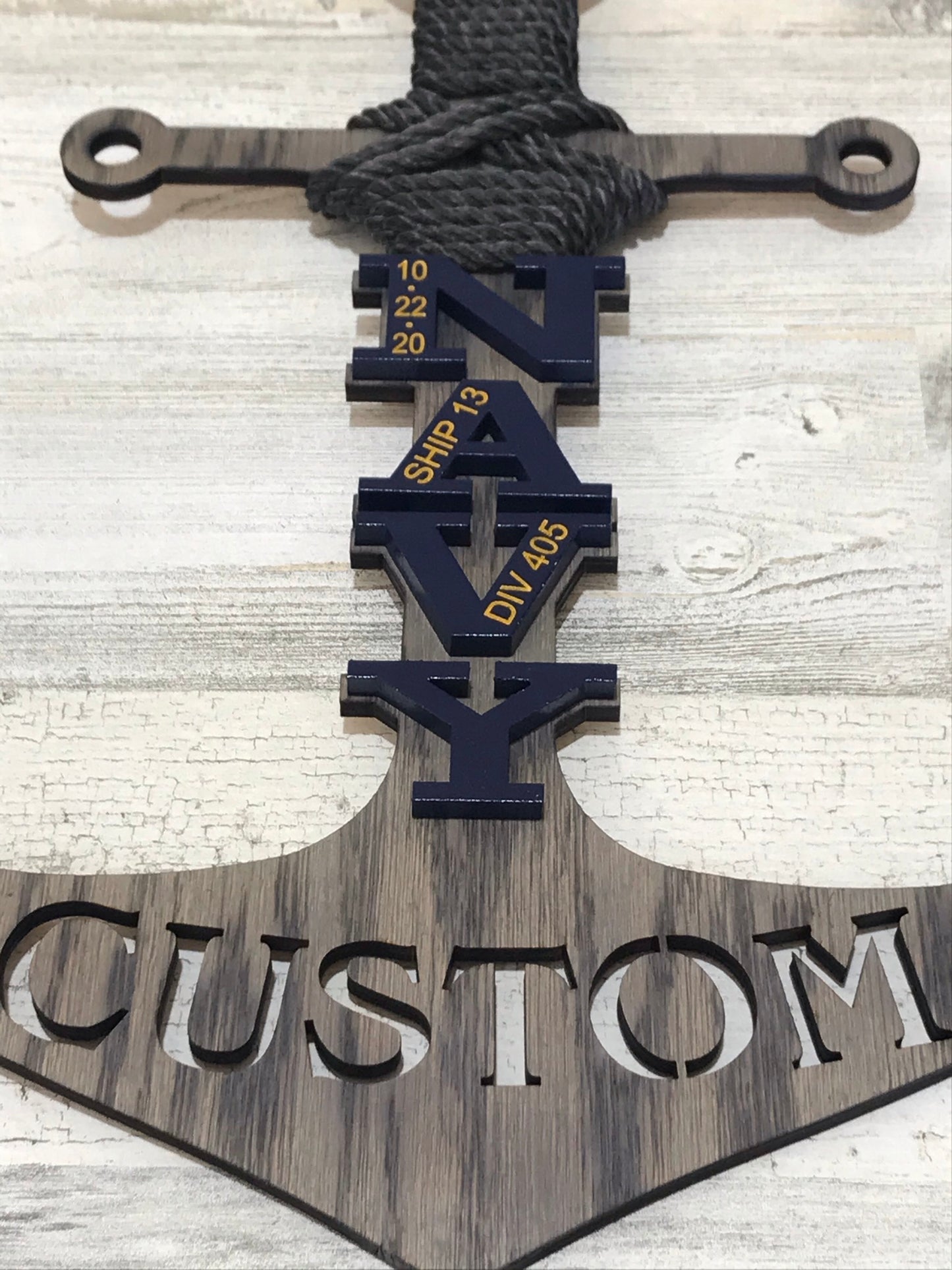 Gray Navy PIR Anchor