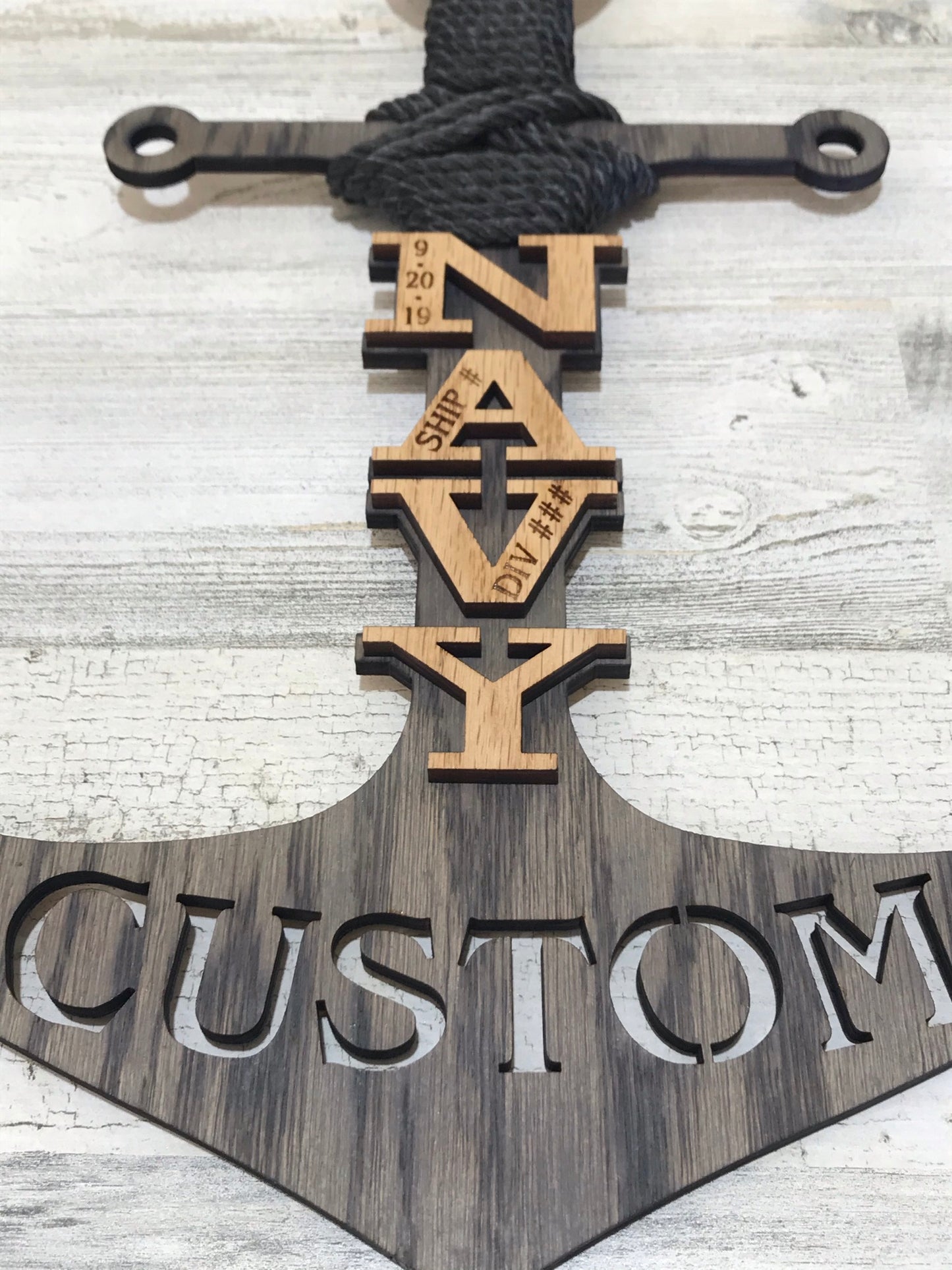 Gray Navy PIR Anchor