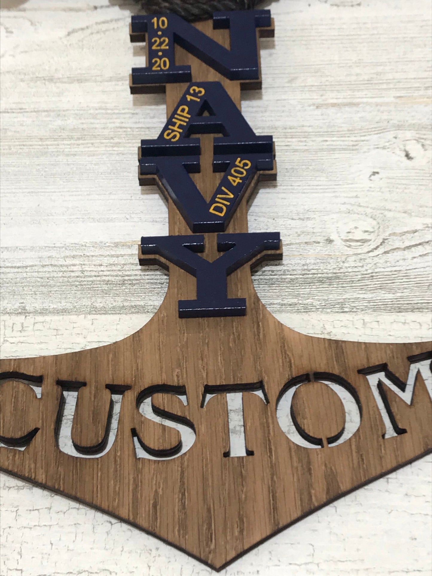 Brown Navy PIR Anchor