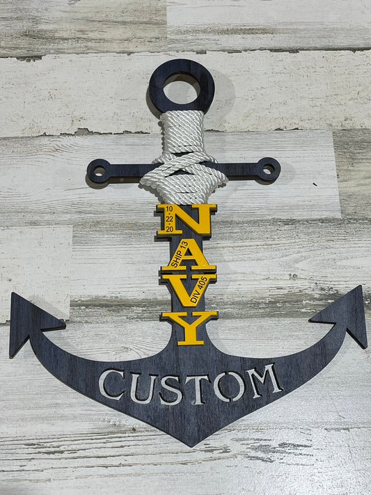 Navy Blue PIR Anchor