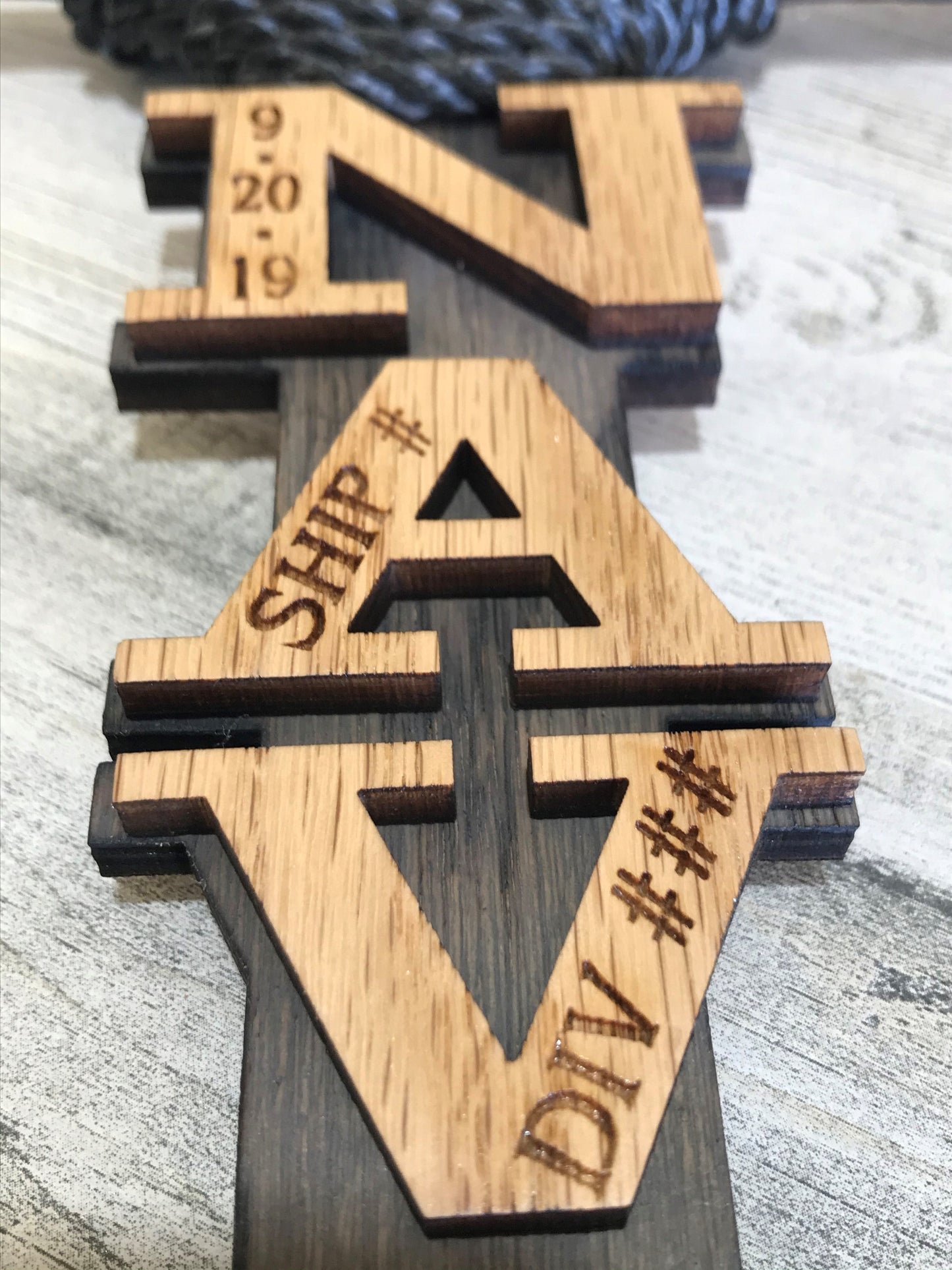 Brown Navy PIR Anchor