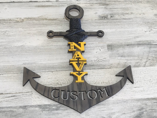 Gray Navy PIR Anchor